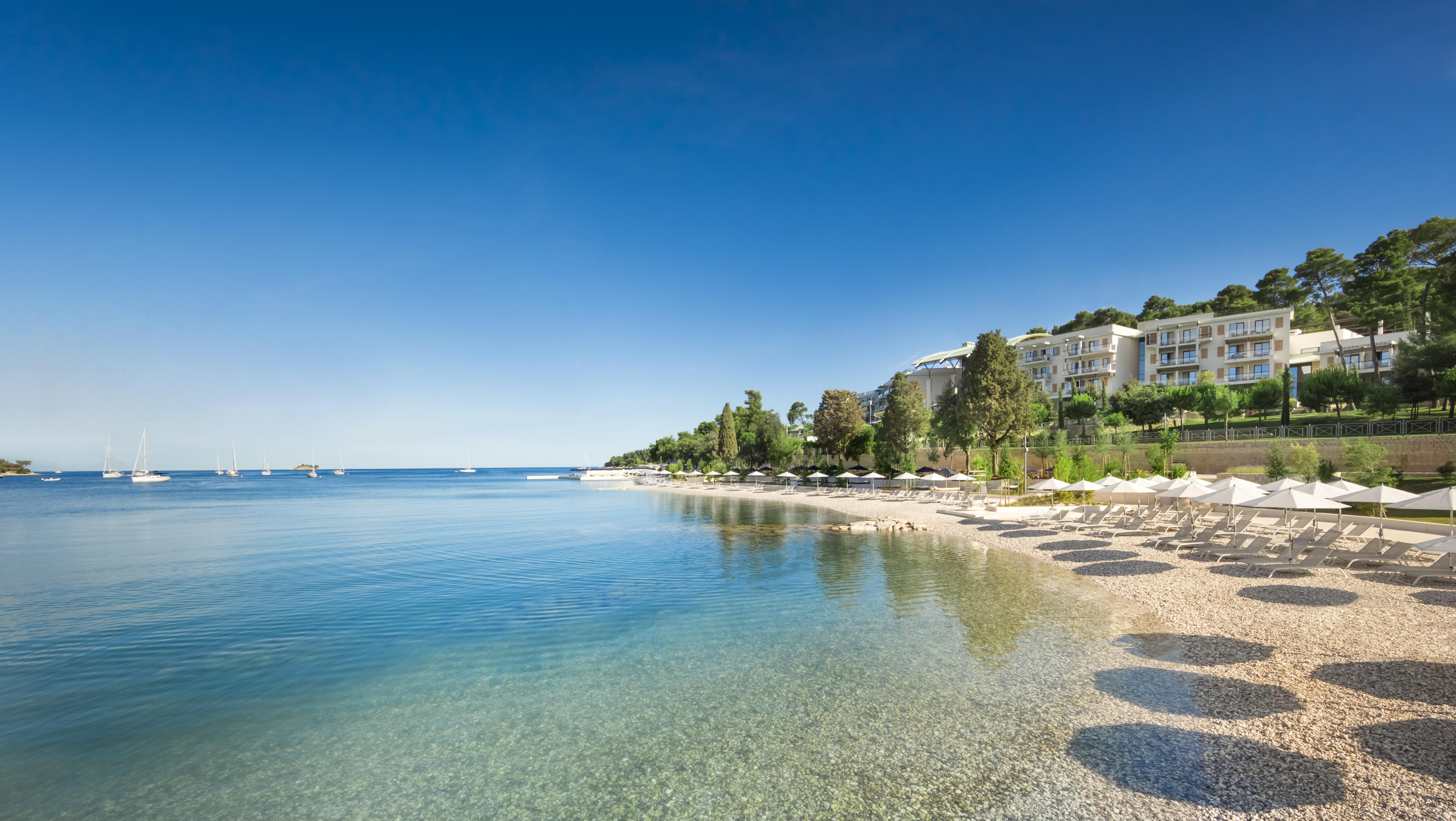 Hotel Monte Mulini Rovigno Esterno foto Beach in Opatija