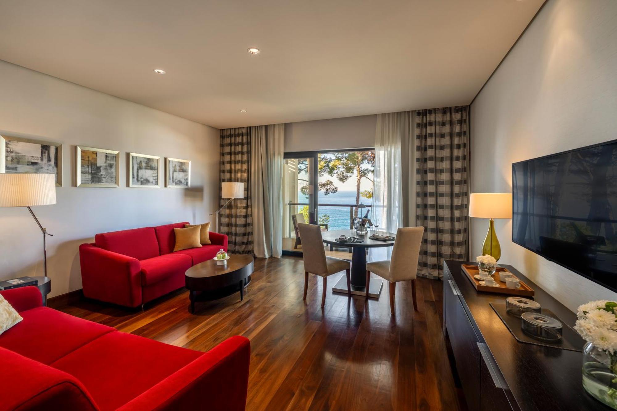 Hotel Monte Mulini Rovigno Camera foto Living room